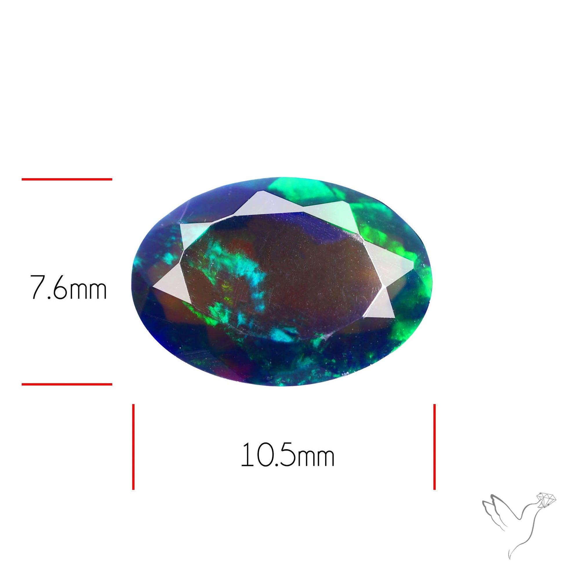 Ethiopian Black Opal Faceted