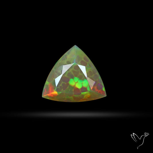 Ethiopian Welo Opal AAA Natural Faceted Rare Honeycomb Pattern