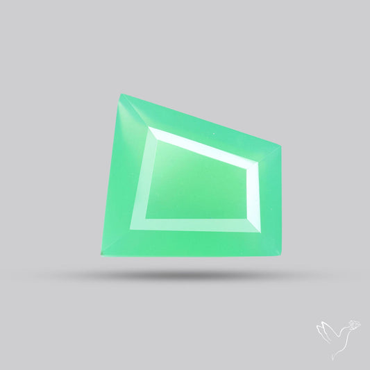Gem Chrysoprase from Australia Faceted