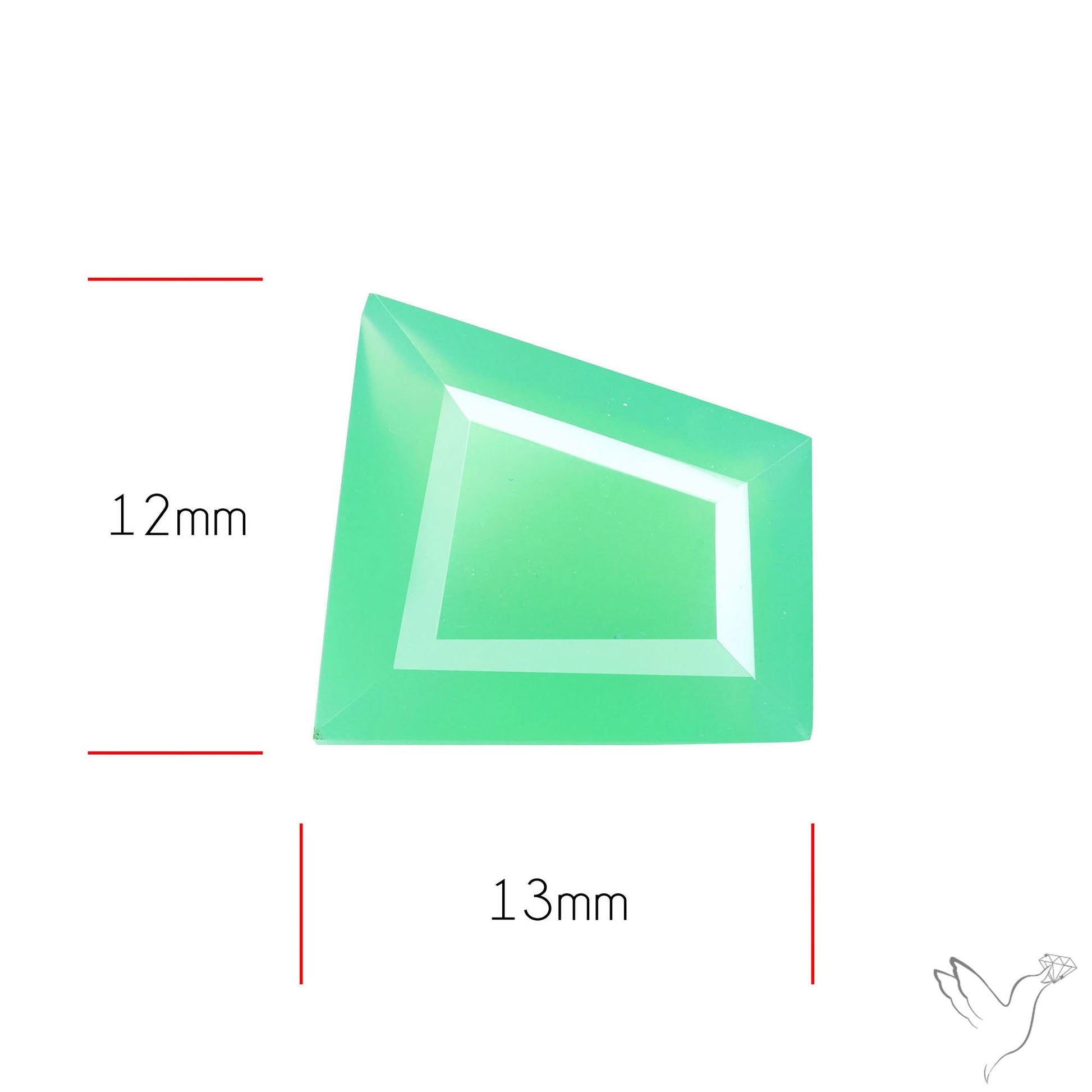 Gem Chrysoprase from Australia Faceted
