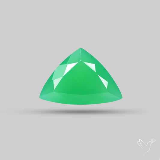Gem Chrysoprase from Australia Faceted