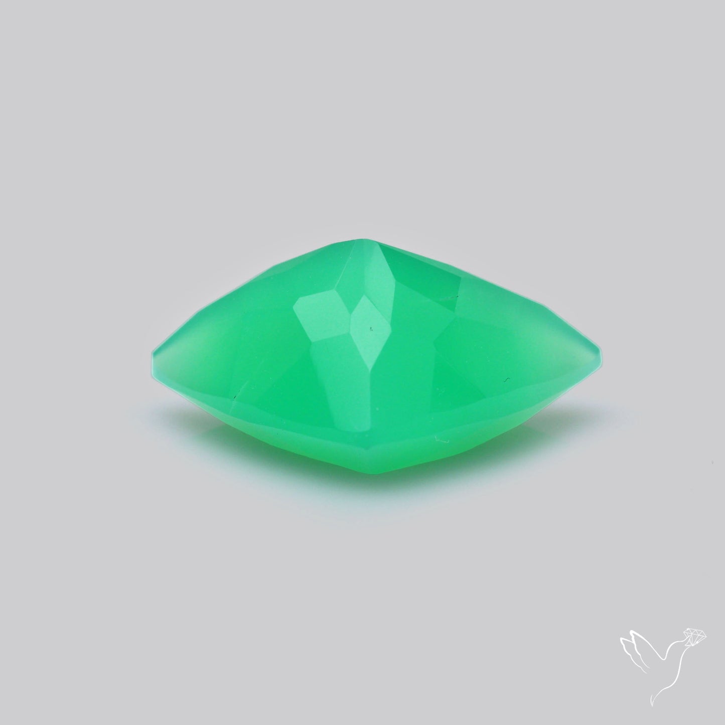 Gem Chrysoprase from Australia Faceted