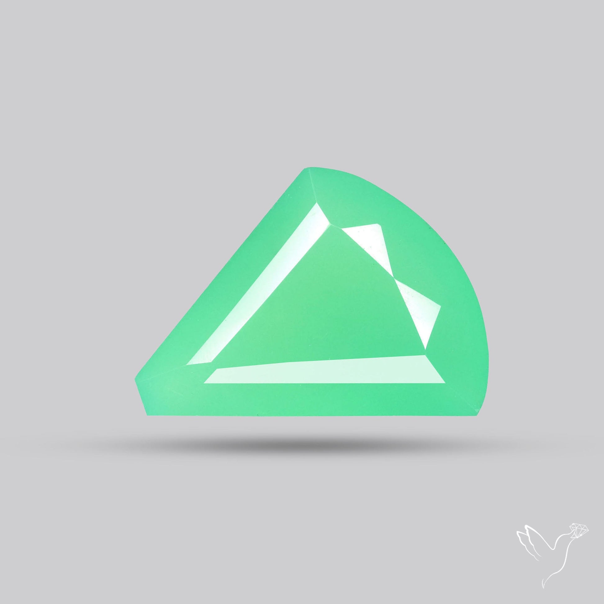 Gem Chrysoprase from Australia Faceted