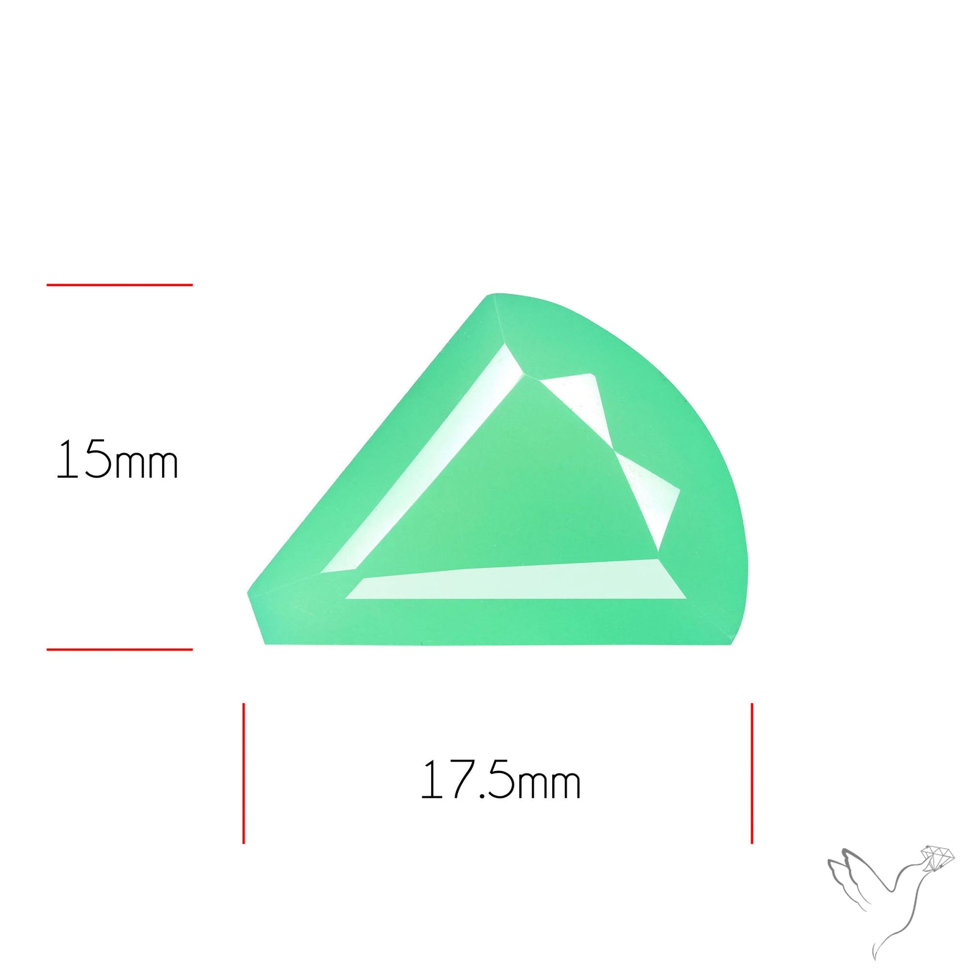 Gem Chrysoprase from Australia Faceted