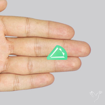 Gem Chrysoprase from Australia Faceted