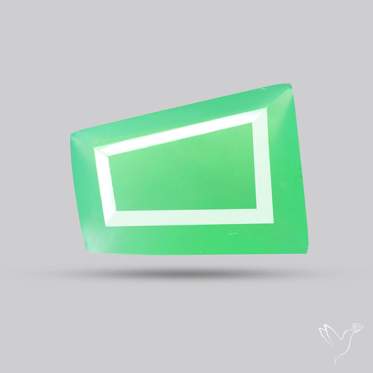 Gem Chrysoprase from Australia Faceted