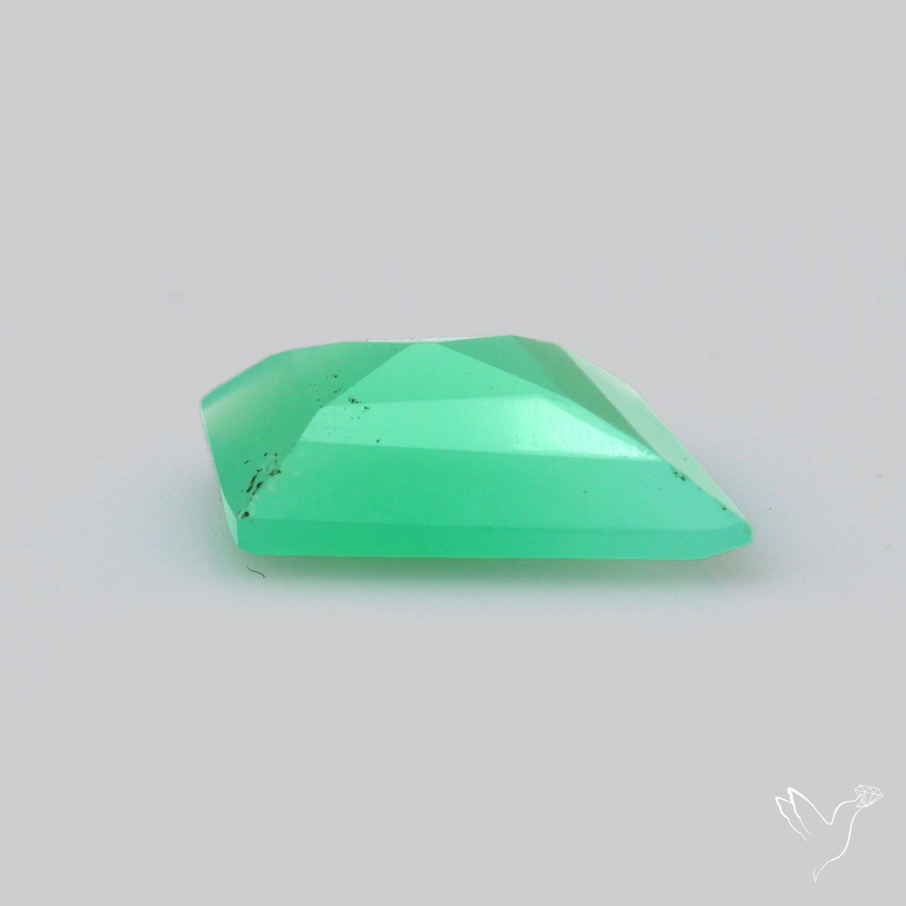 Gem Chrysoprase from Australia Faceted