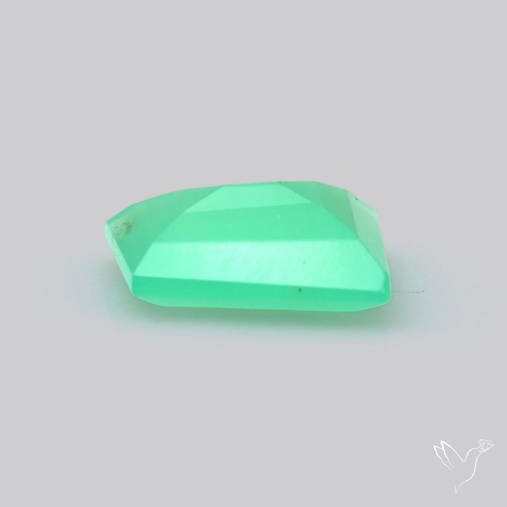 Gem Chrysoprase from Australia Faceted