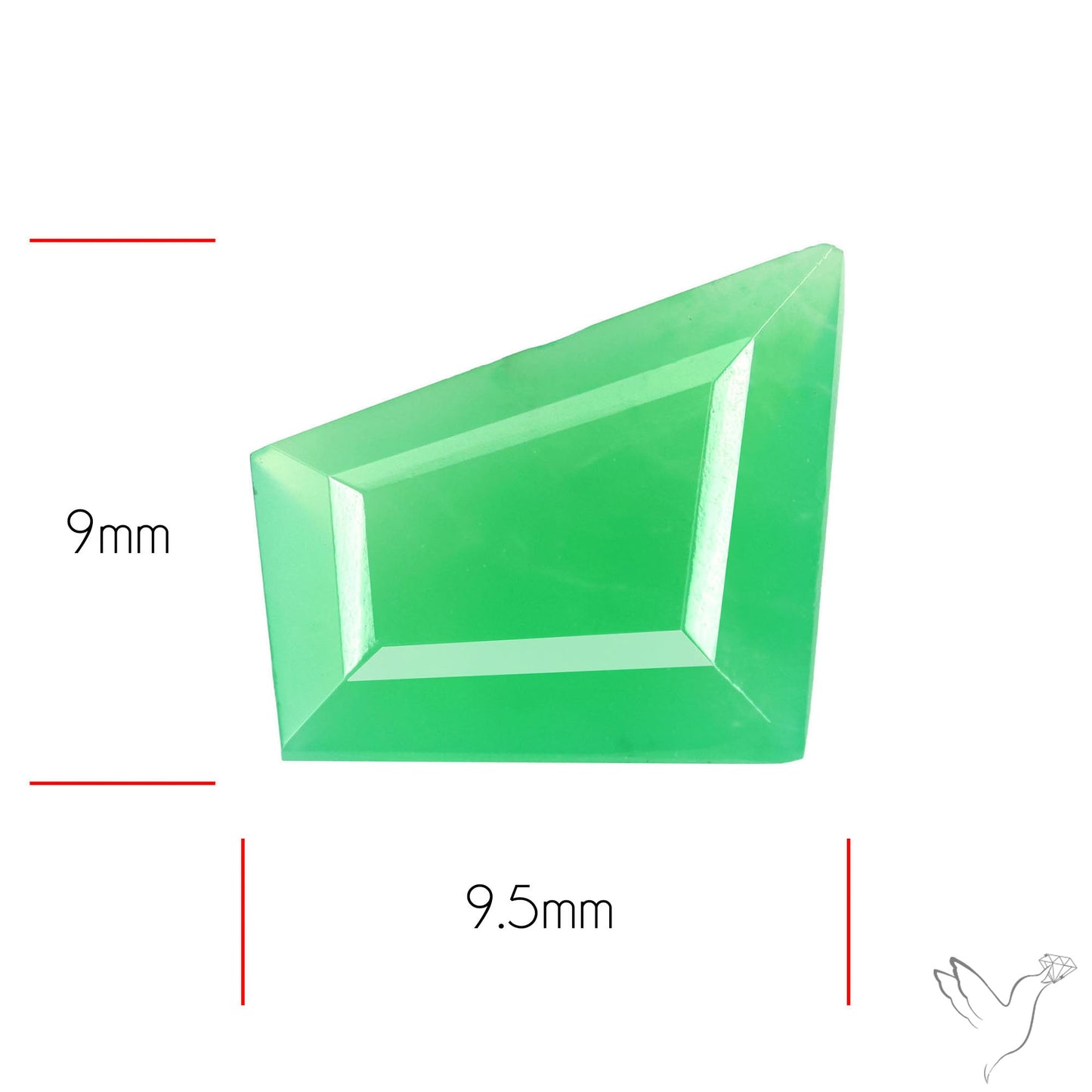Gem Chrysoprase from Australia Faceted