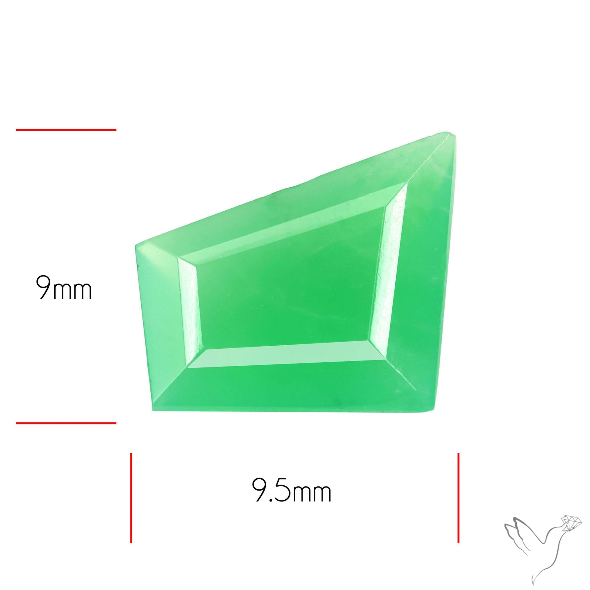 Gem Chrysoprase from Australia Faceted