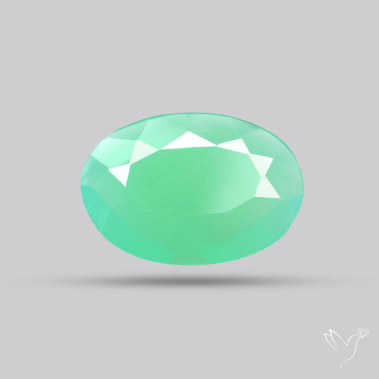 Gem Chrysoprase from Australia Faceted