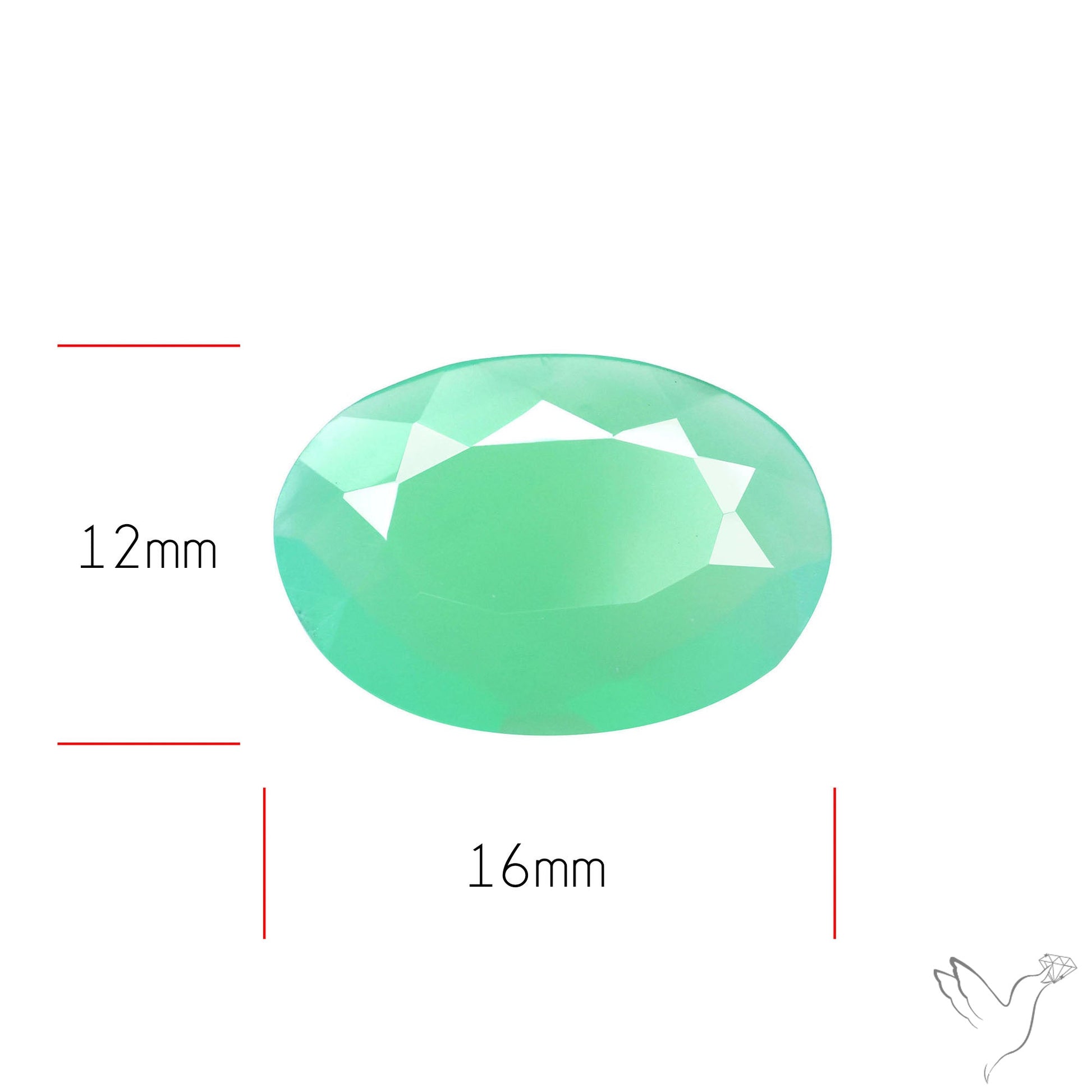 Gem Chrysoprase from Australia Faceted