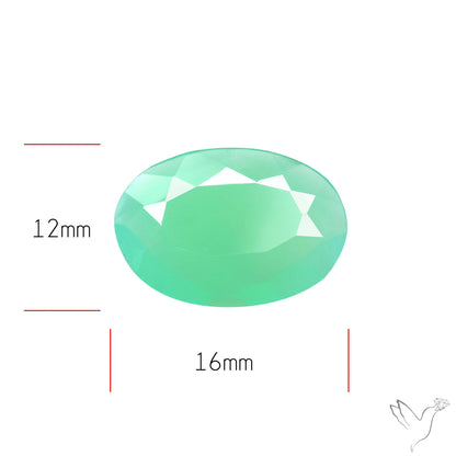 Gem Chrysoprase from Australia Faceted