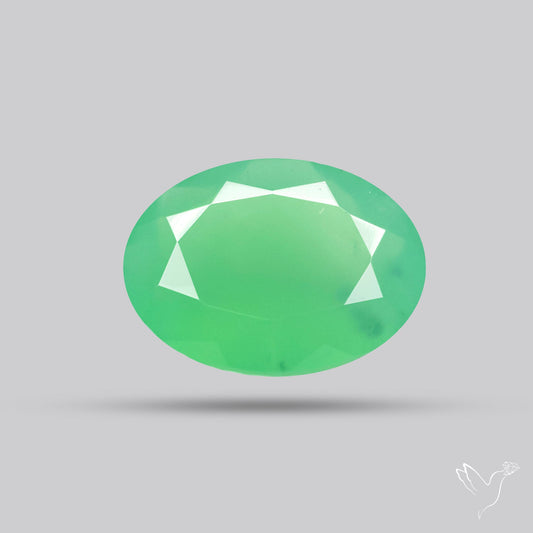 Gem Chrysoprase from Australia Faceted