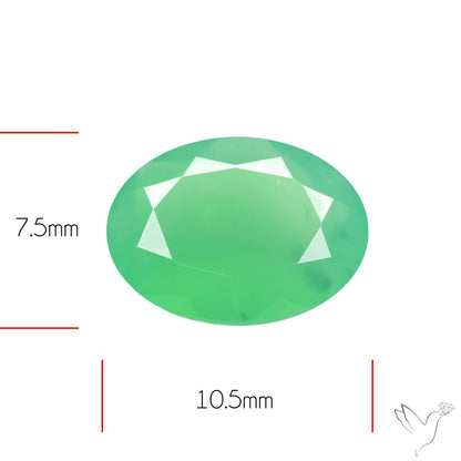 Gem Chrysoprase from Australia Faceted