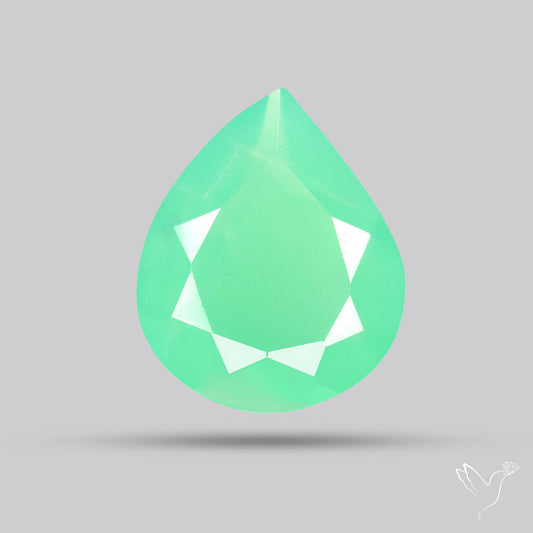 Gem Chrysoprase from Australia Faceted