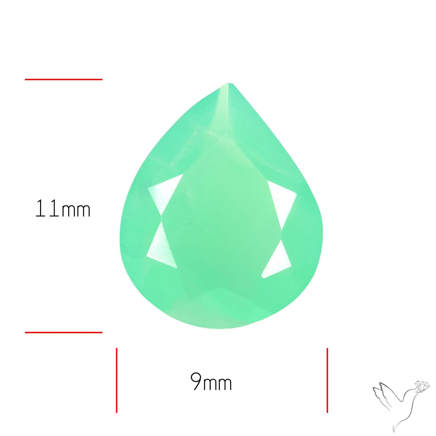 Gem Chrysoprase from Australia Faceted