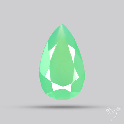 Gem Chrysoprase from Australia Faceted