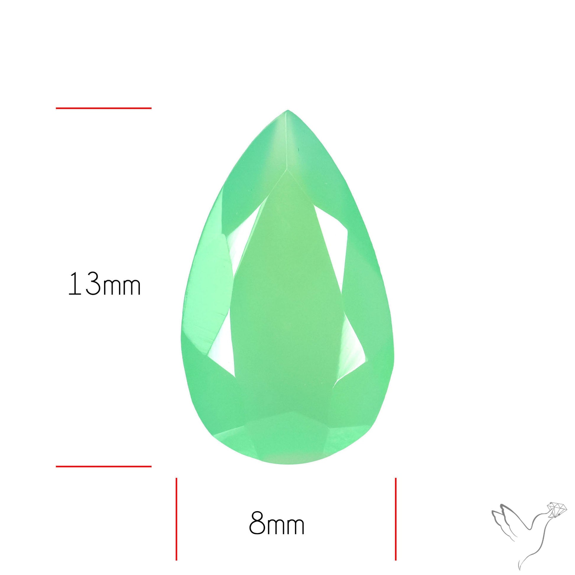 Gem Chrysoprase from Australia Faceted