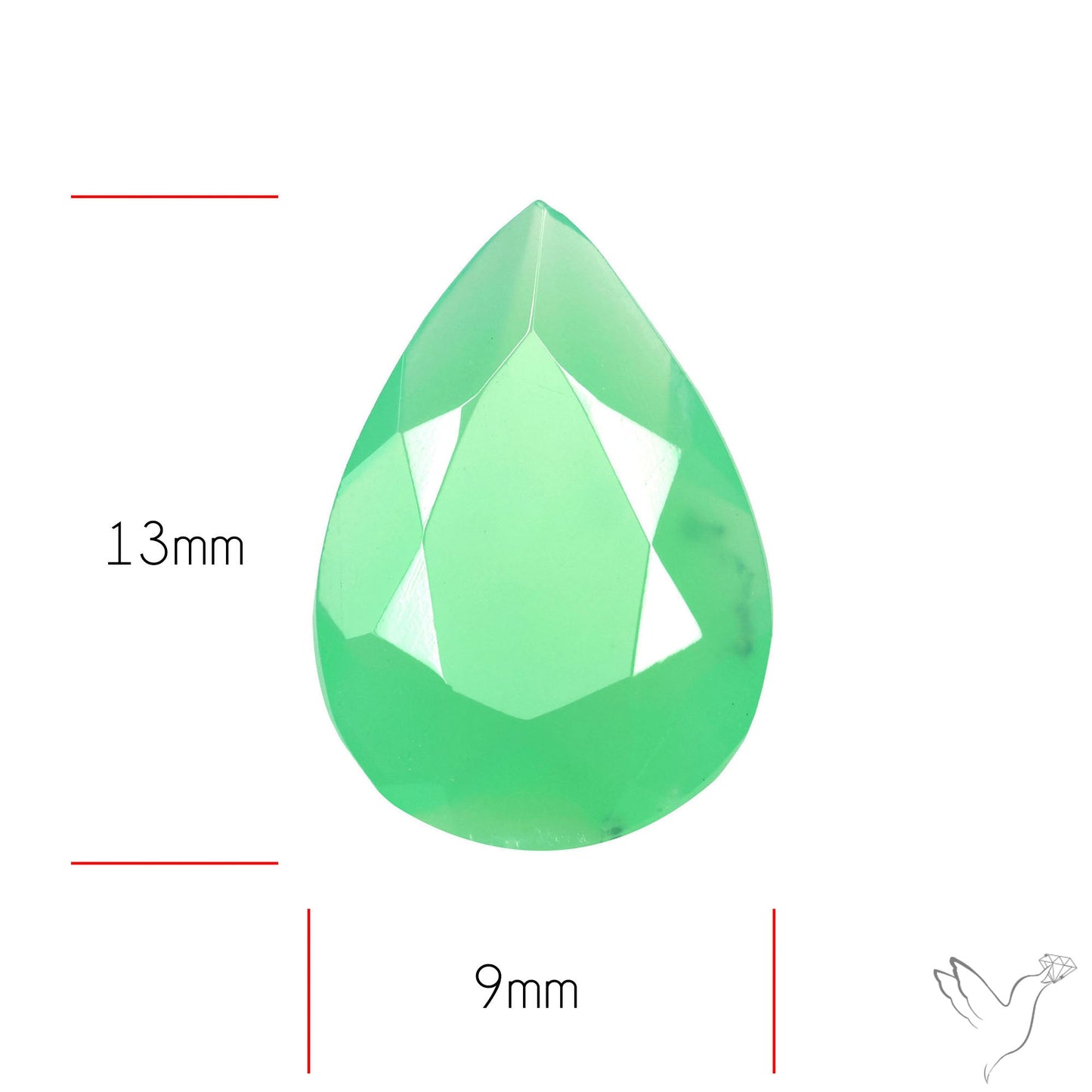 Gem Chrysoprase from Australia Faceted
