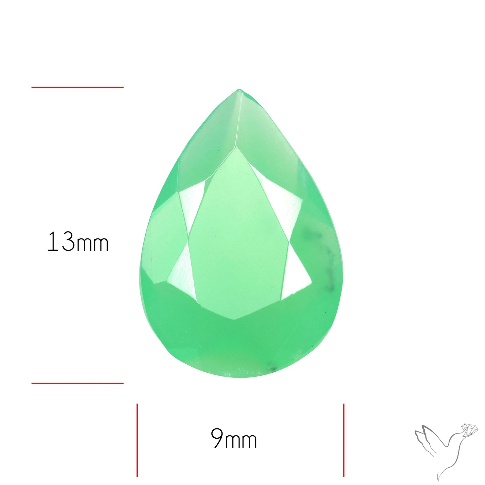 Gem Chrysoprase from Australia Faceted
