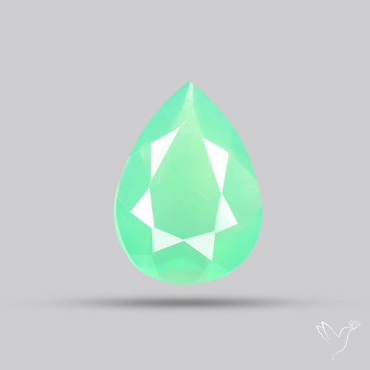 Gem Chrysoprase from Australia Faceted