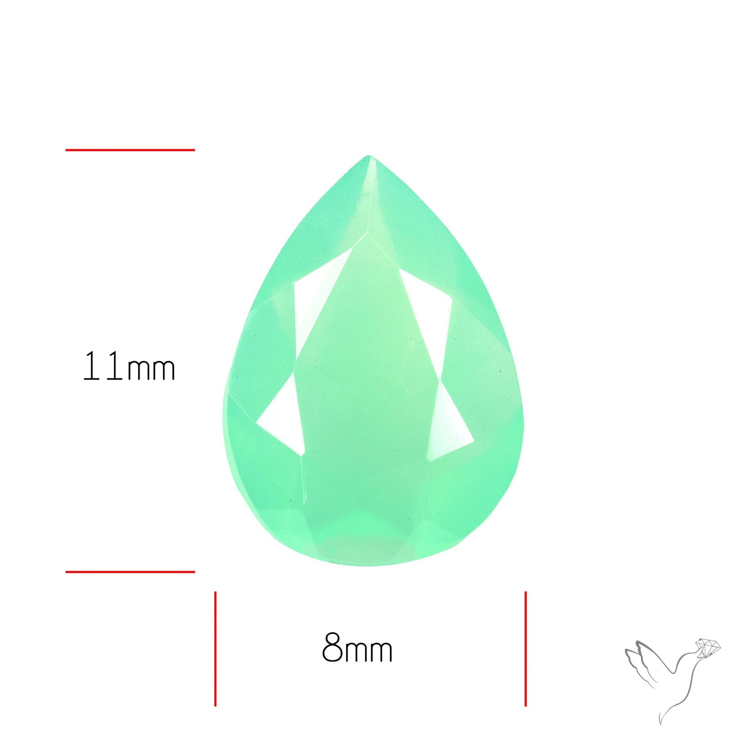 Gem Chrysoprase from Australia Faceted