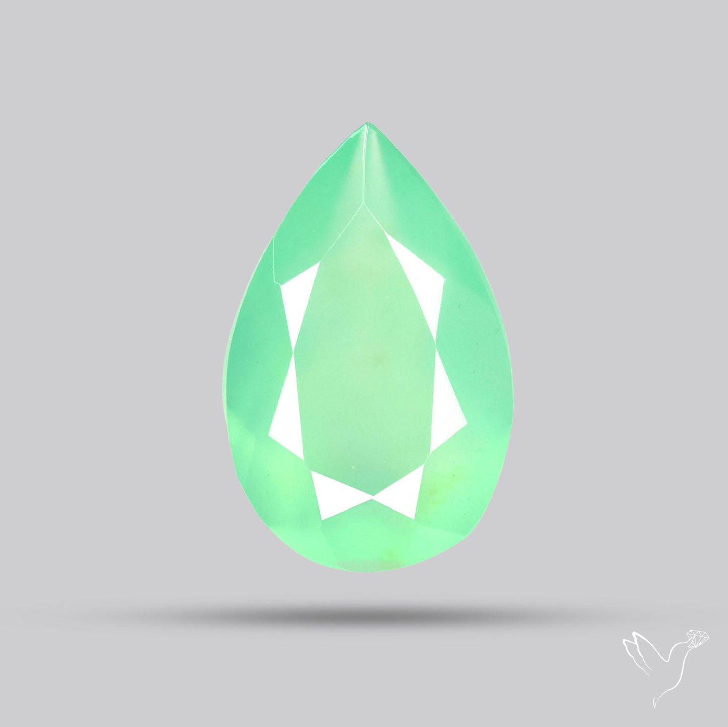 Gem Chrysoprase from Australia Faceted