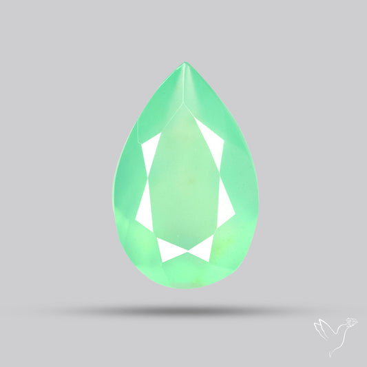 Gem Chrysoprase from Australia Faceted