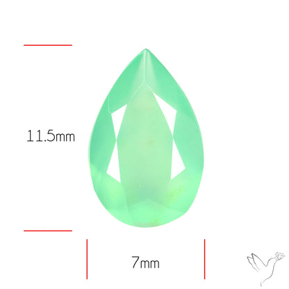 Gem Chrysoprase from Australia Faceted