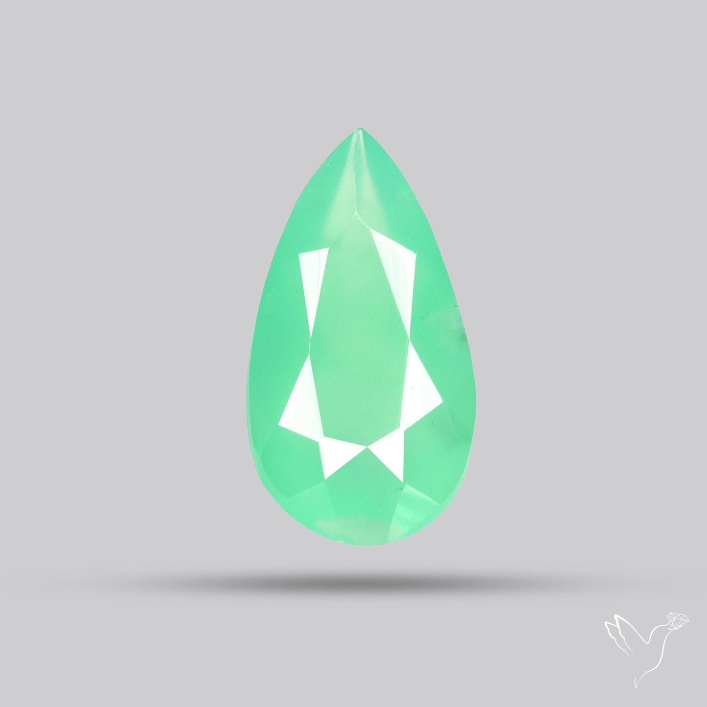 Gem Chrysoprase from Australia Faceted