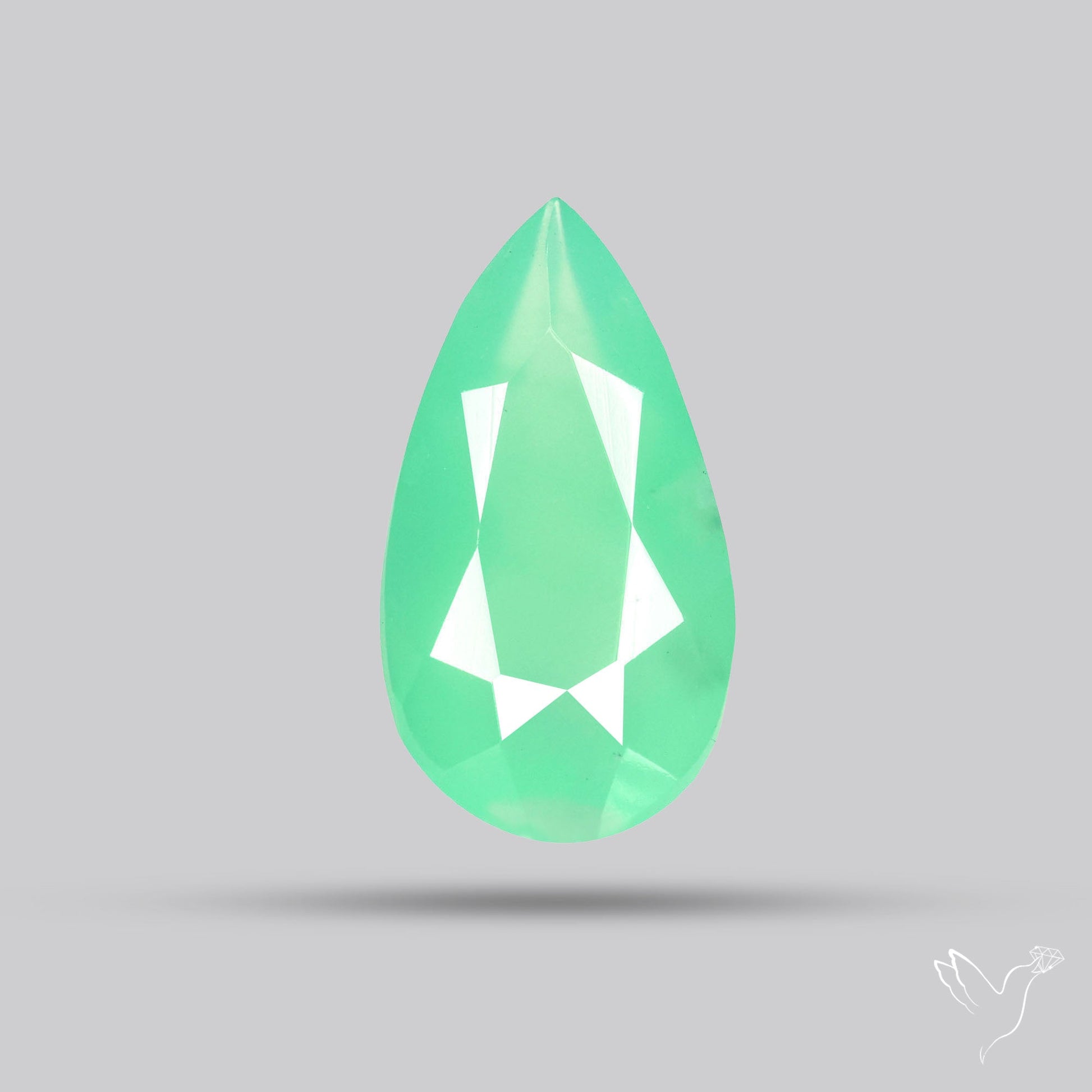Gem Chrysoprase from Australia Faceted