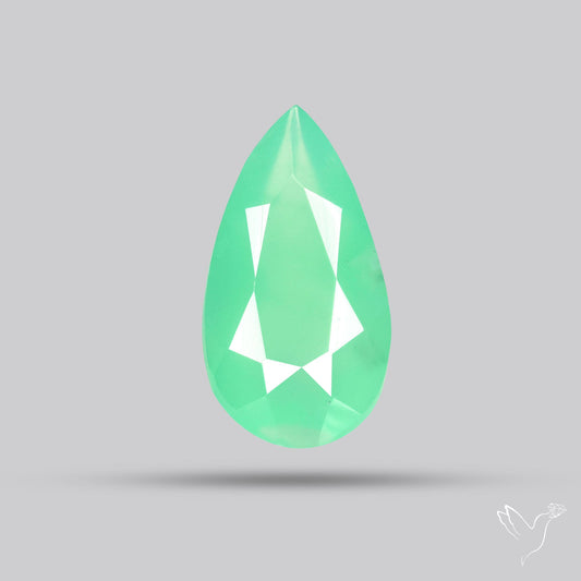 Gem Chrysoprase from Australia Faceted