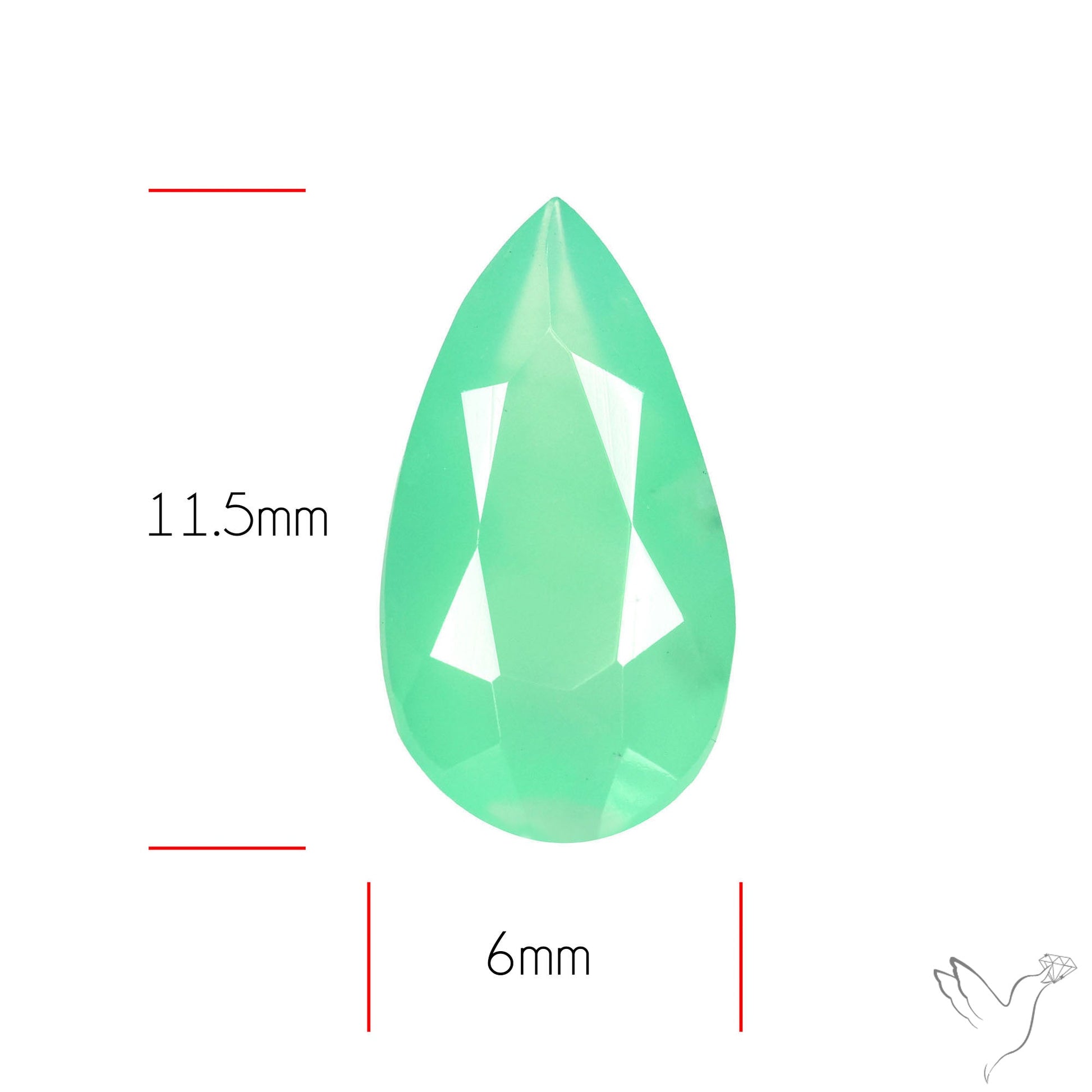 Gem Chrysoprase from Australia Faceted