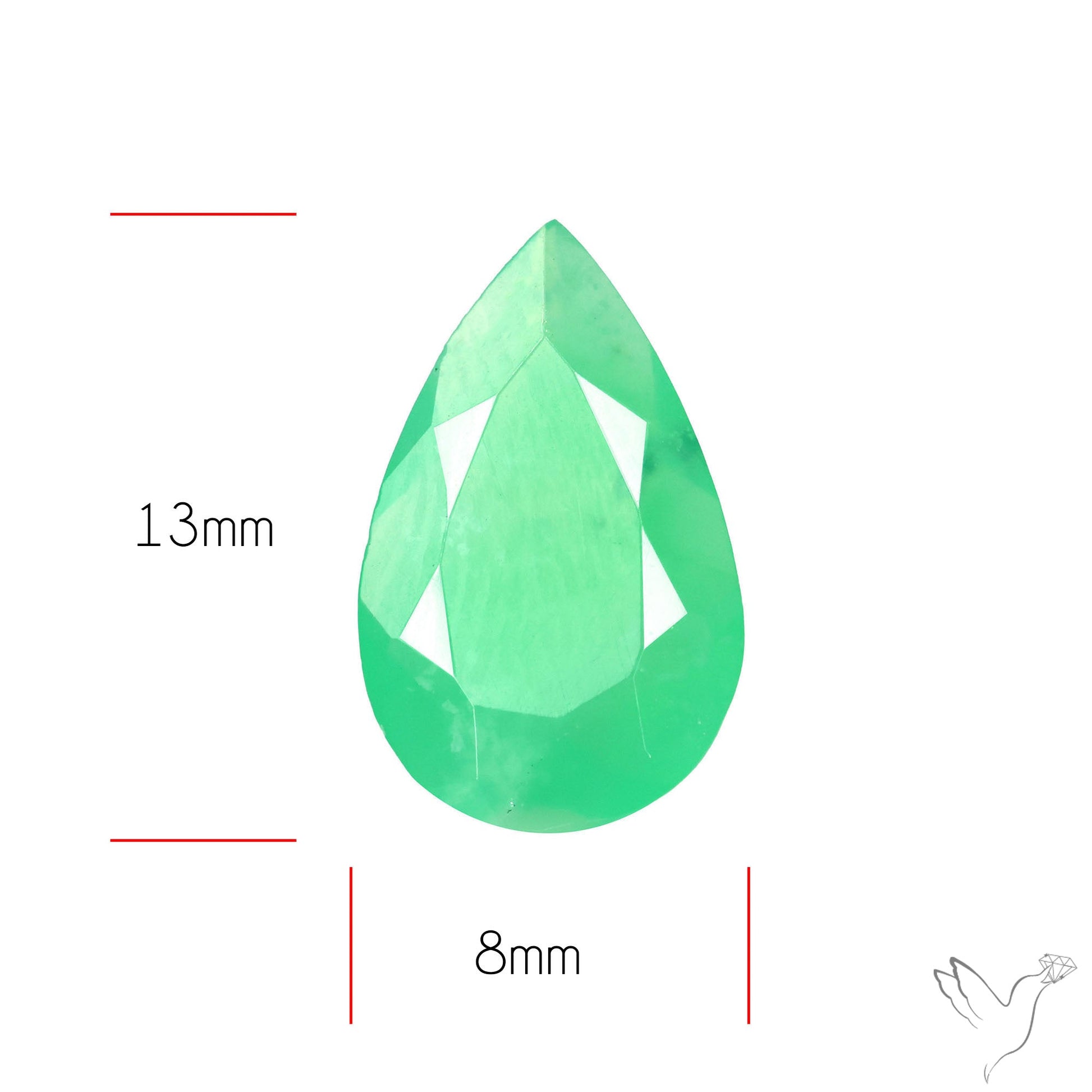 Gem Chrysoprase from Australia Faceted