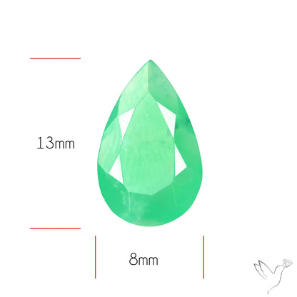 Gem Chrysoprase from Australia Faceted