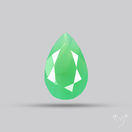 Gem Chrysoprase from Australia Faceted