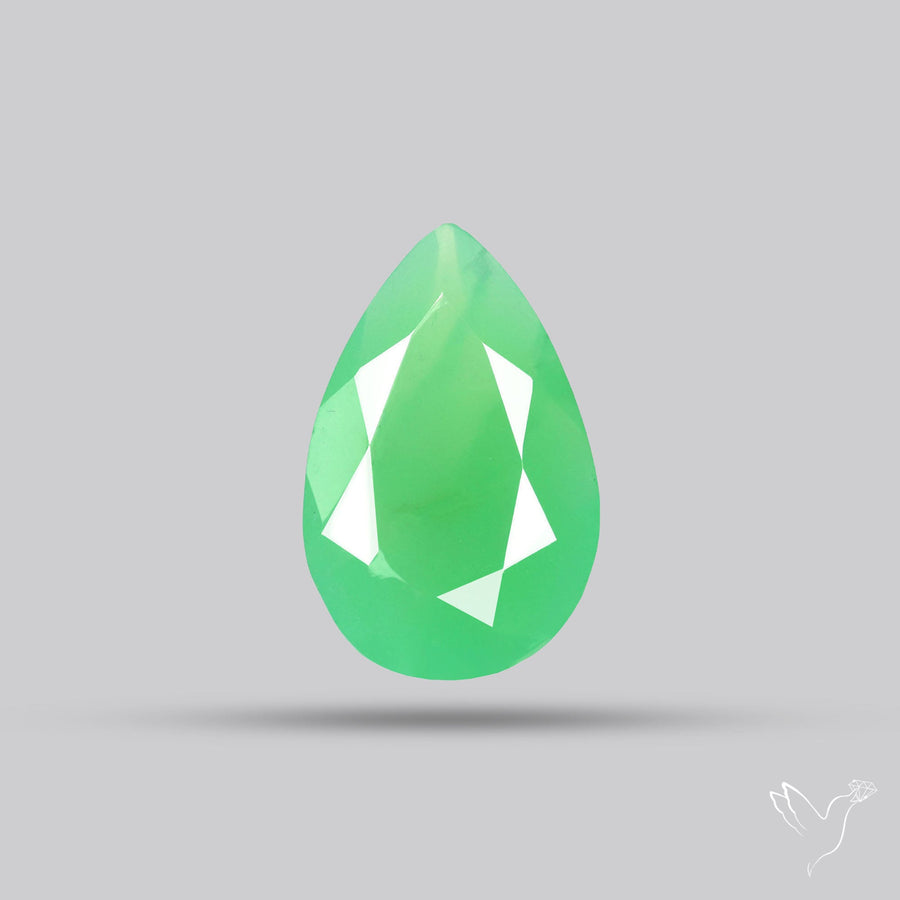 Gem Chrysoprase from Australia Faceted