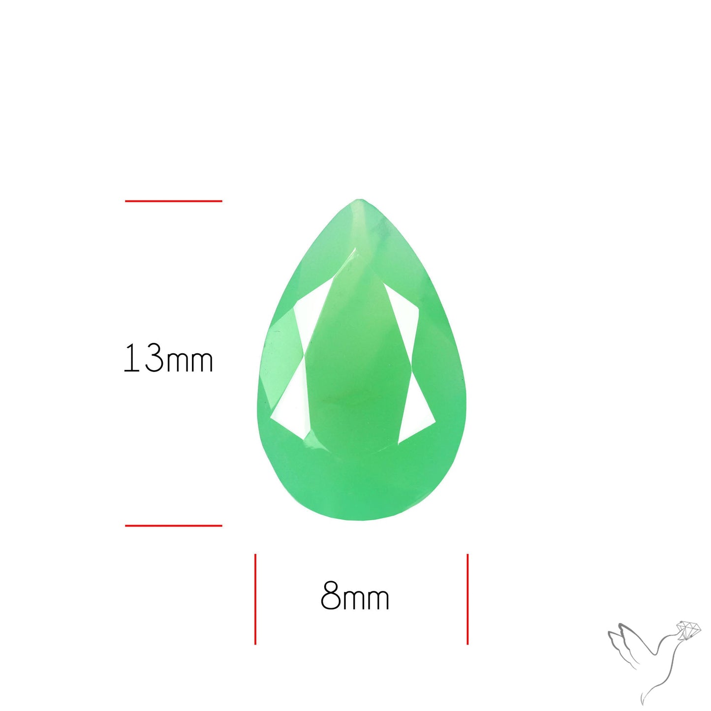 Gem Chrysoprase from Australia Faceted