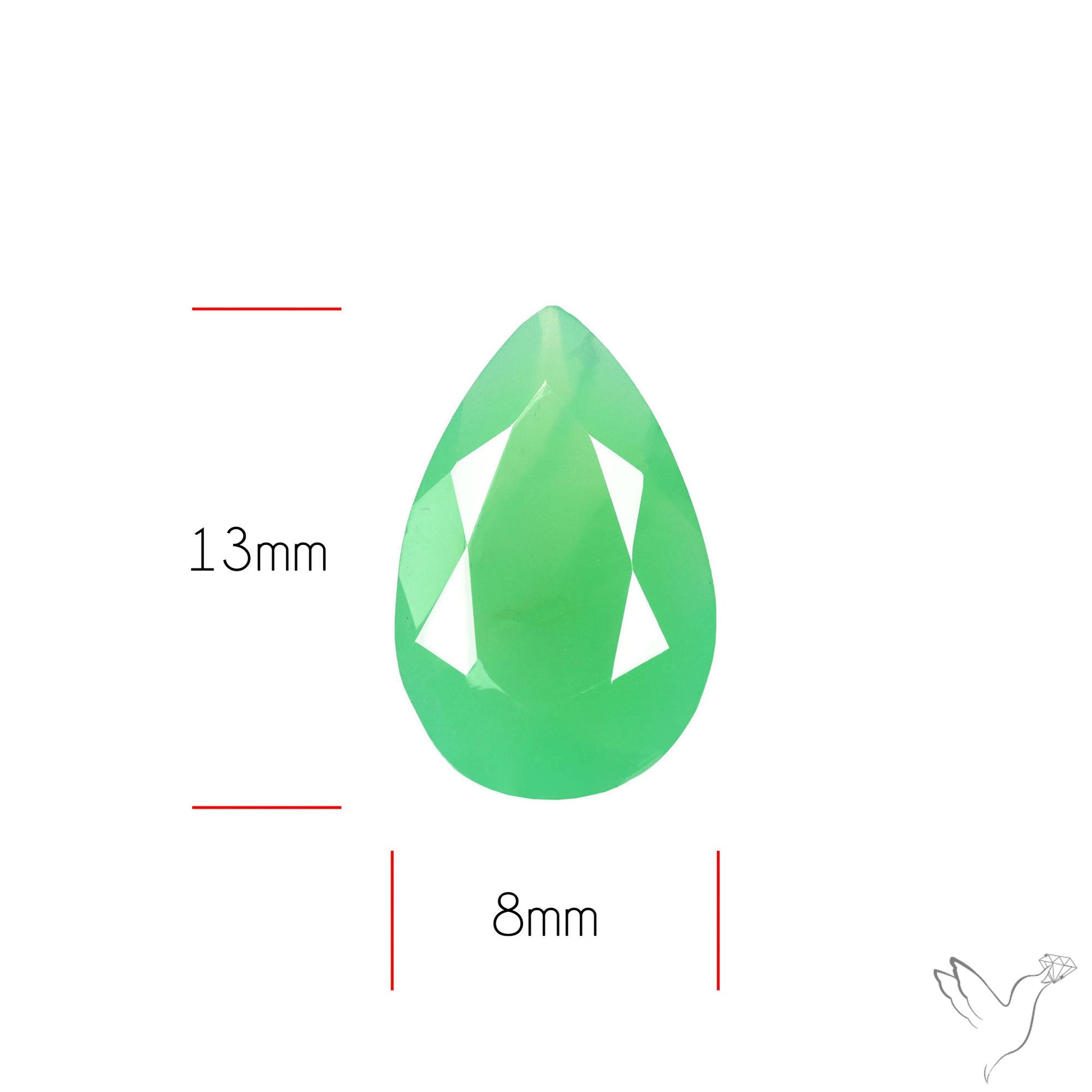 Gem Chrysoprase from Australia Faceted