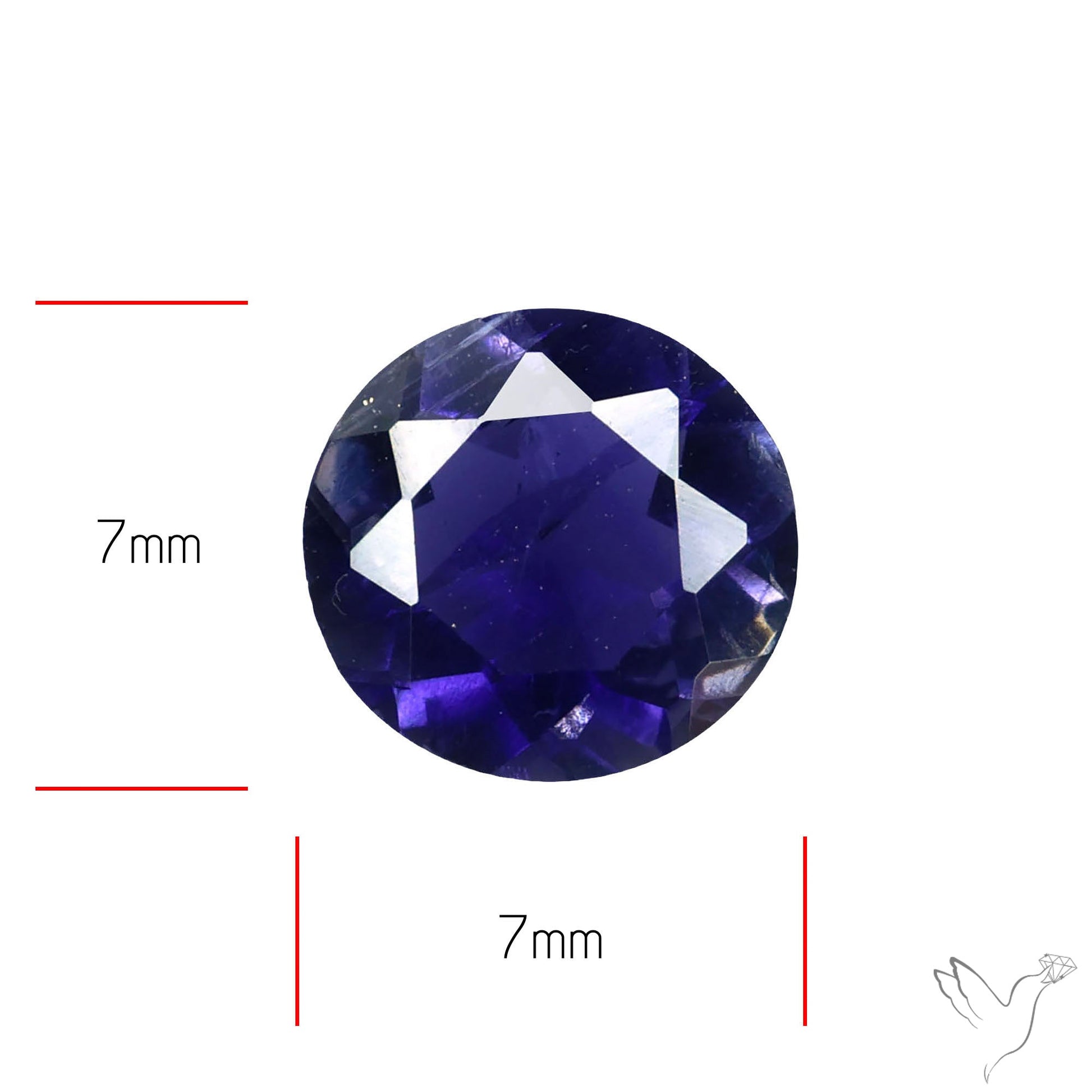 Gem Iolite Faceted