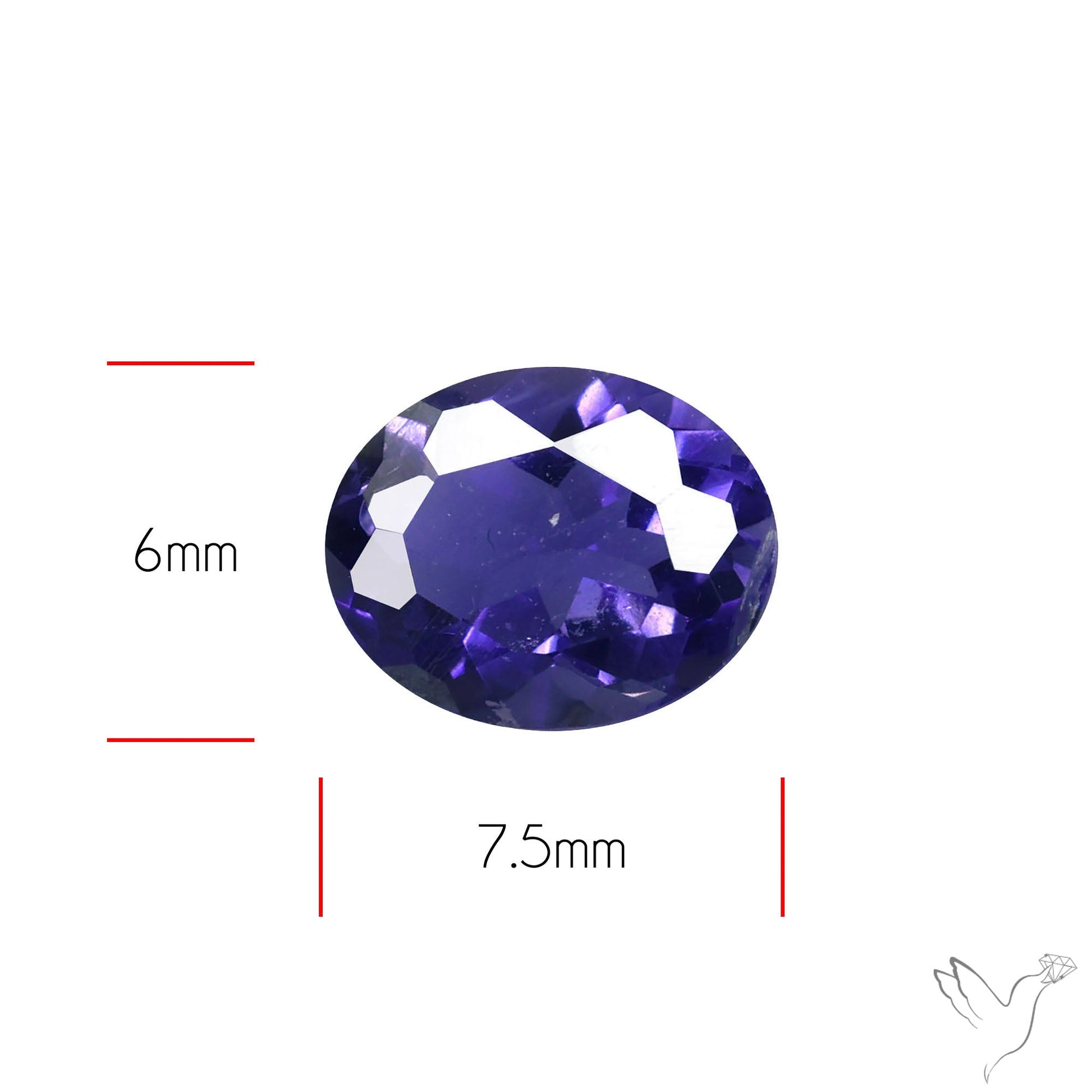 Gem Iolite Faceted