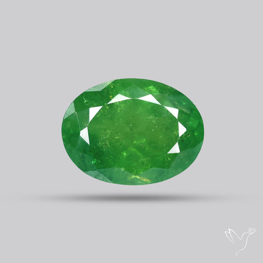 Rare Demantoid Garnet Vivid Green from Russia Unheated