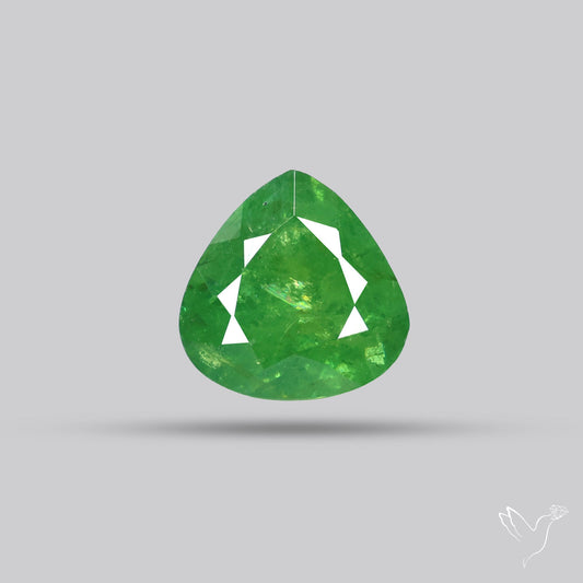 Rare Demantoid Garnet Vivid Green from Russia Unheated