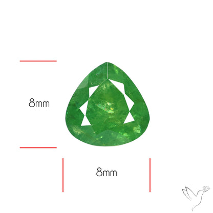 Rare Demantoid Garnet Vivid Green from Russia Unheated