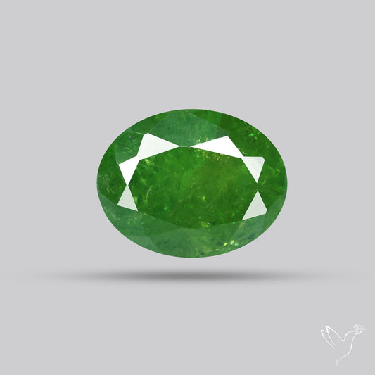 Rare Demantoid Garnet Vivid Green from Russia Unheated