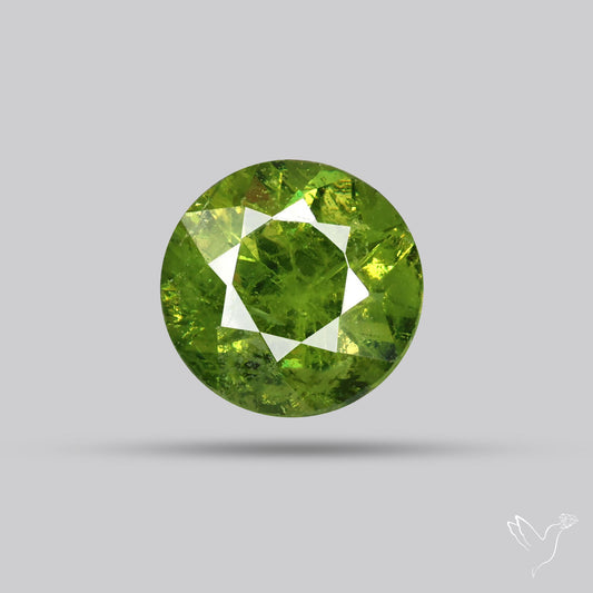 Rare Demantoid Garnet Vivid Green from Russia Unheated