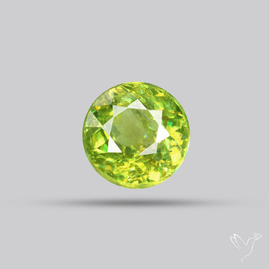 Rare Demantoid Garnet Vivid Green from Russia Unheated