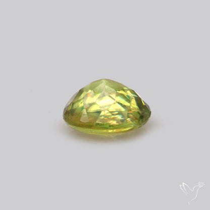 Rare Demantoid Garnet Vivid Green from Russia Unheated