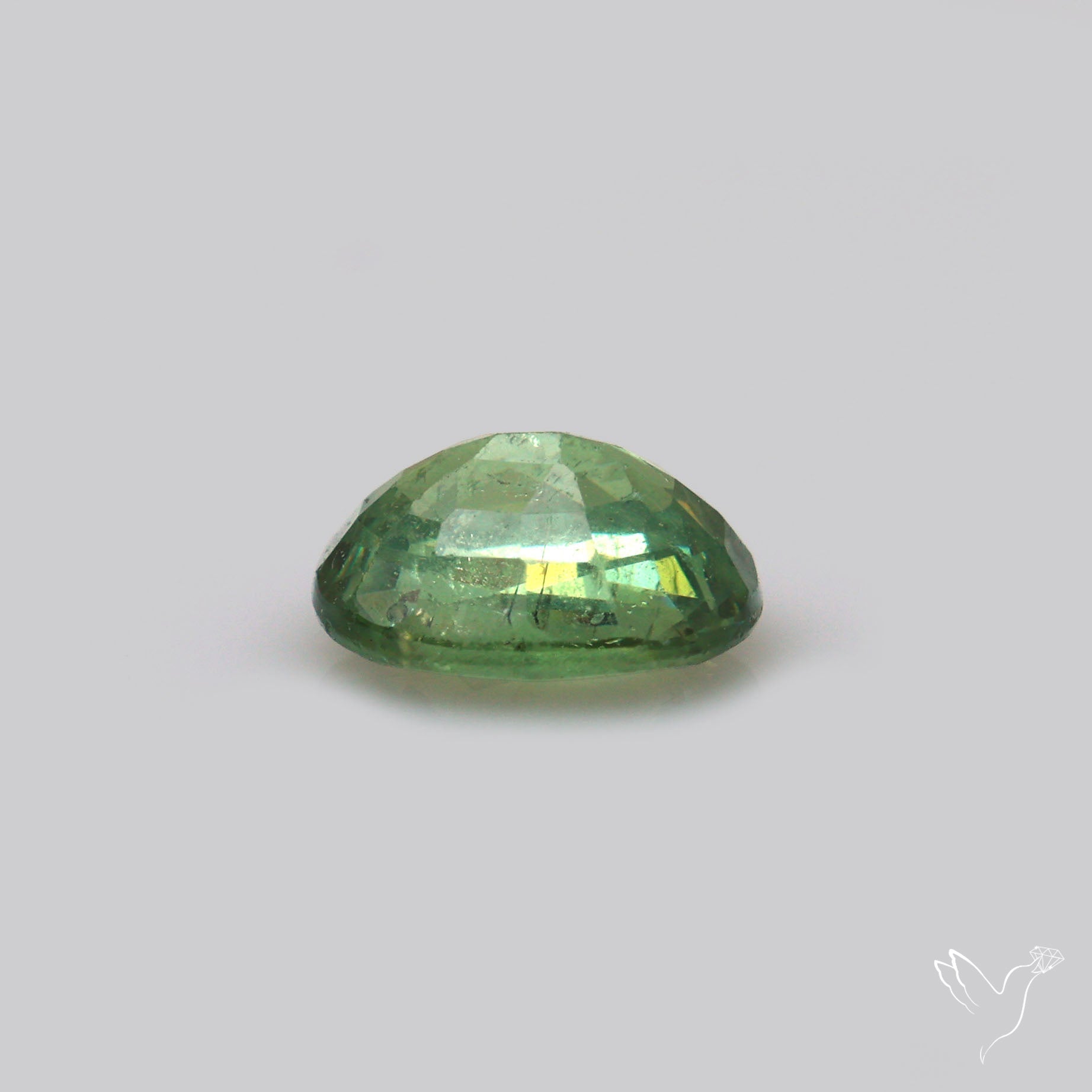 Rare Demantoid Garnet Vivid Green from Russia Unheated